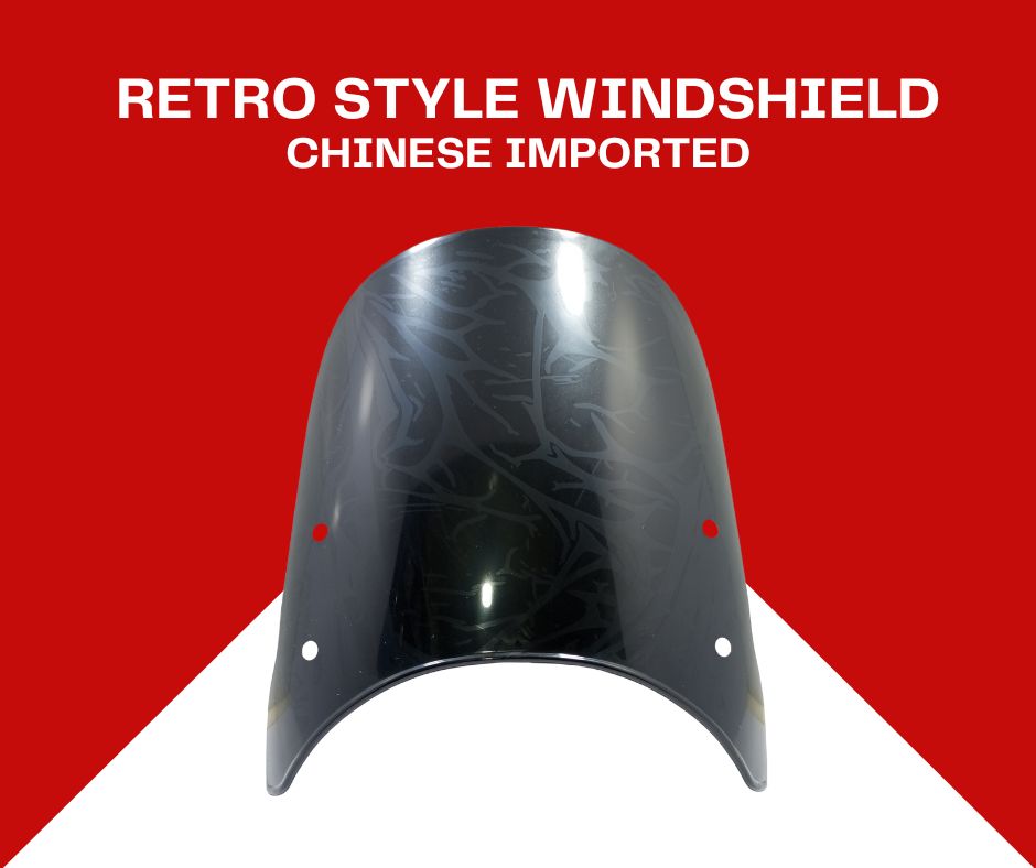 Retro Style Windshield For Bikes